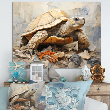 Minimalism Turtle - Turtle Canvas Wall Art